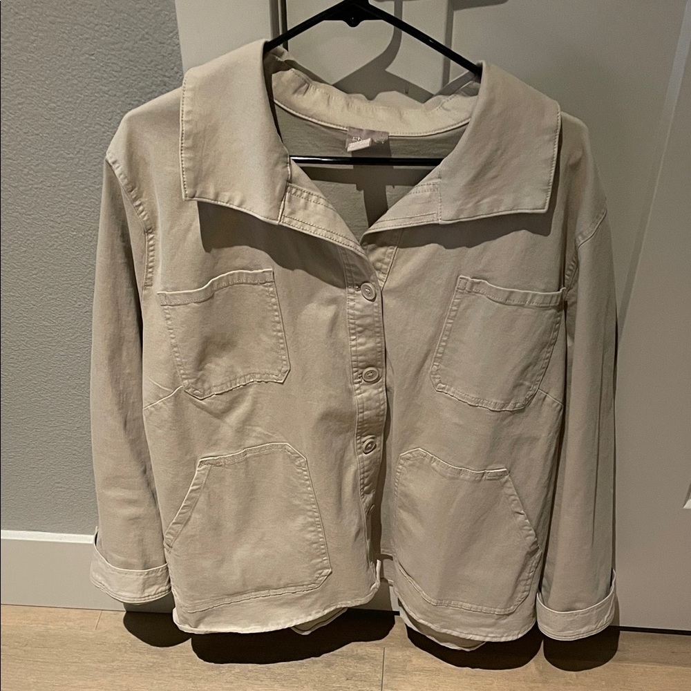 Chico's Beige Utility Jacket - image 1